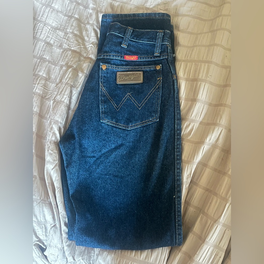 Wrangler Women's Dark Blue High Rise Jeans